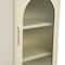 Hello Honey® 40" Solstice Narrow Metal Accent Cabinet with Adjustable Storage Shelves and Arched Glass Door
